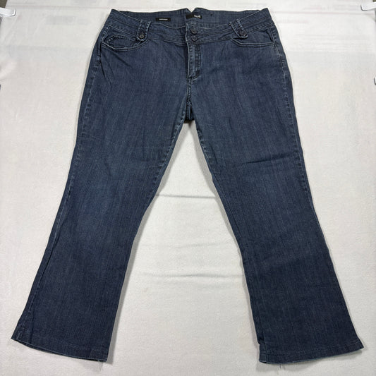 A.N.A Modern Flare Jeans Womens 16 Blue Stretch Denim Mid Rise Bootcut