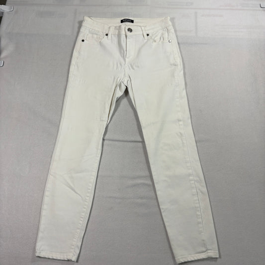 Buffalo David Bitton Skinny Jeans Womens White Stretch Denim Mid Rise 28x25