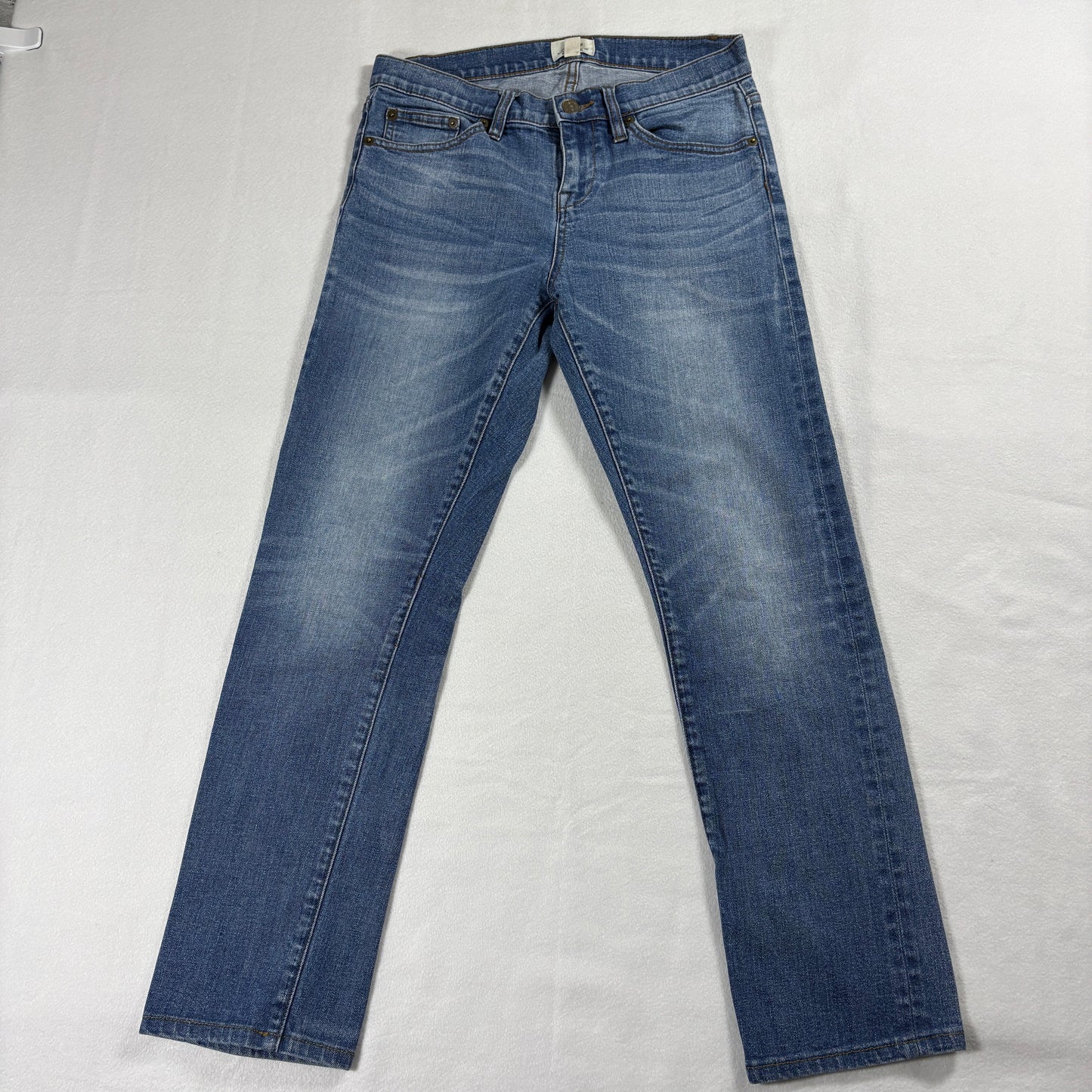 J.Crew Jeans Womens 26 Slim Broken In Boyfriend Fit Medium Wash Denim Y2K Retro!