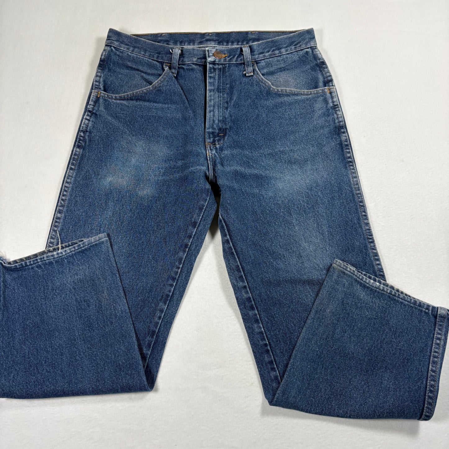 Rustler Mens Jeans 34x29 Blue Denim Vintage Y2K 90s Grunge Straight Workwear