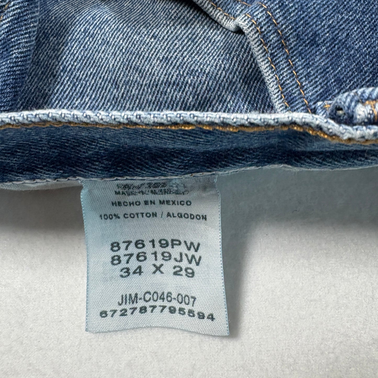 Rustler Mens Jeans 34x29 Blue Denim Vintage Y2K 90s Grunge Straight Workwear