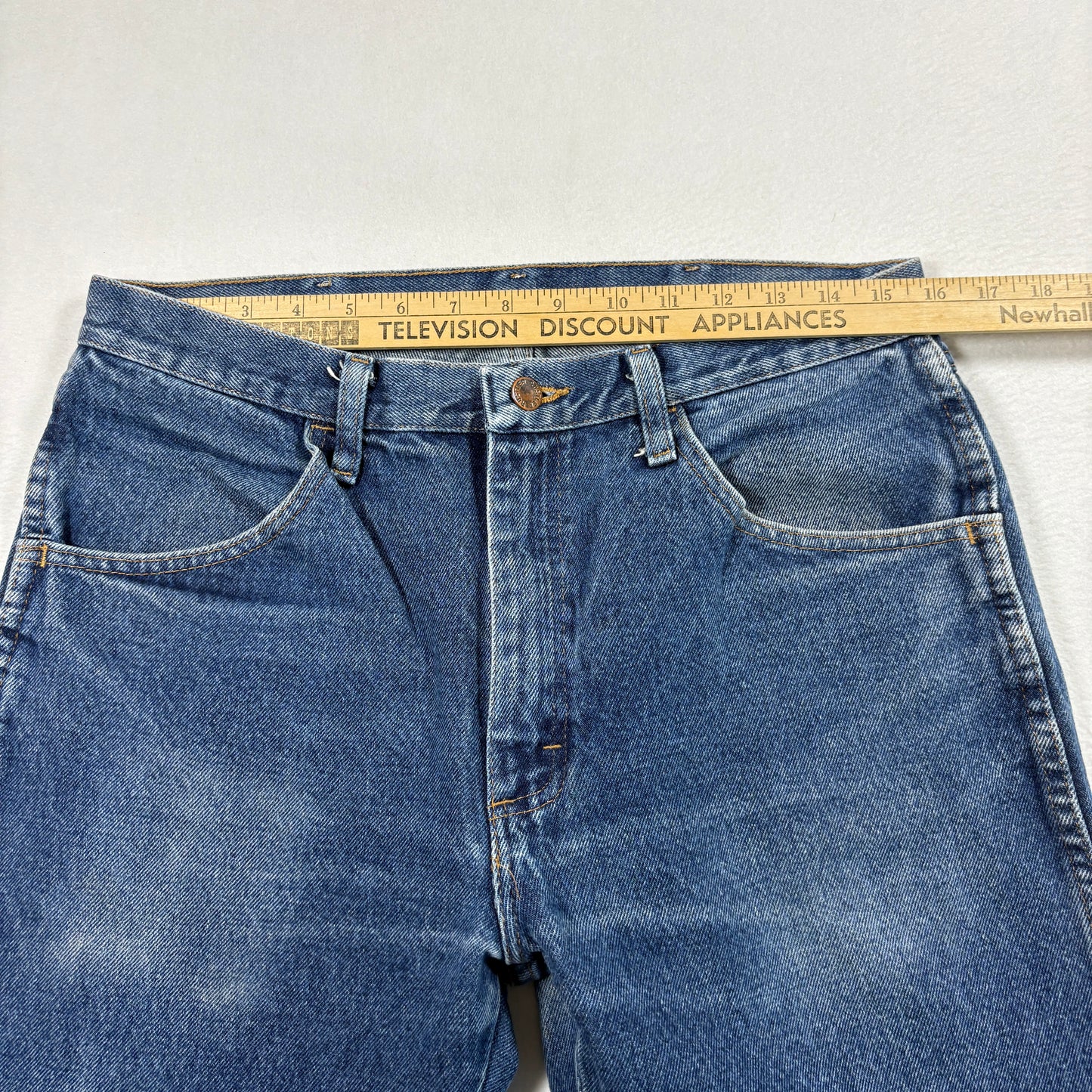 Rustler Mens Jeans 34x29 Blue Denim Vintage Y2K 90s Grunge Straight Workwear