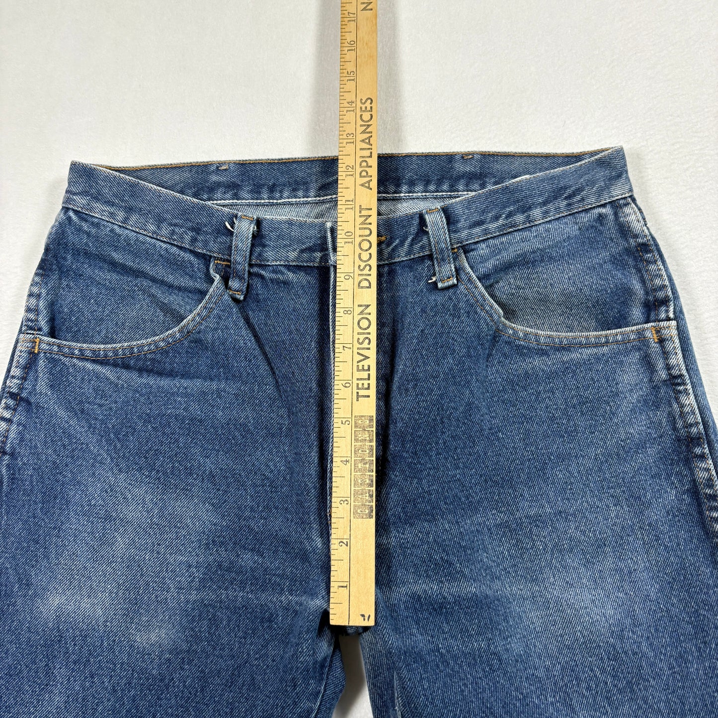 Rustler Mens Jeans 34x29 Blue Denim Vintage Y2K 90s Grunge Straight Workwear