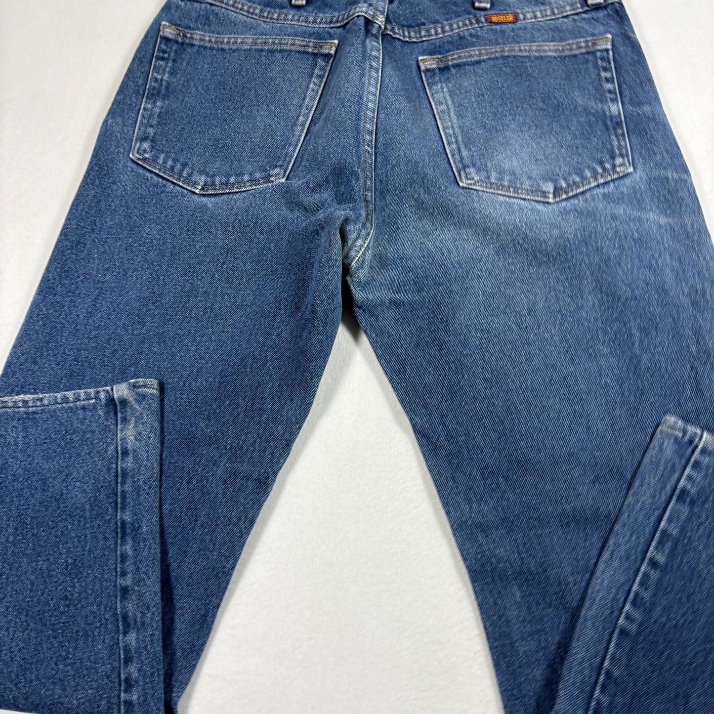 Rustler Mens Jeans 34x29 Blue Denim Vintage Y2K 90s Grunge Straight Workwear