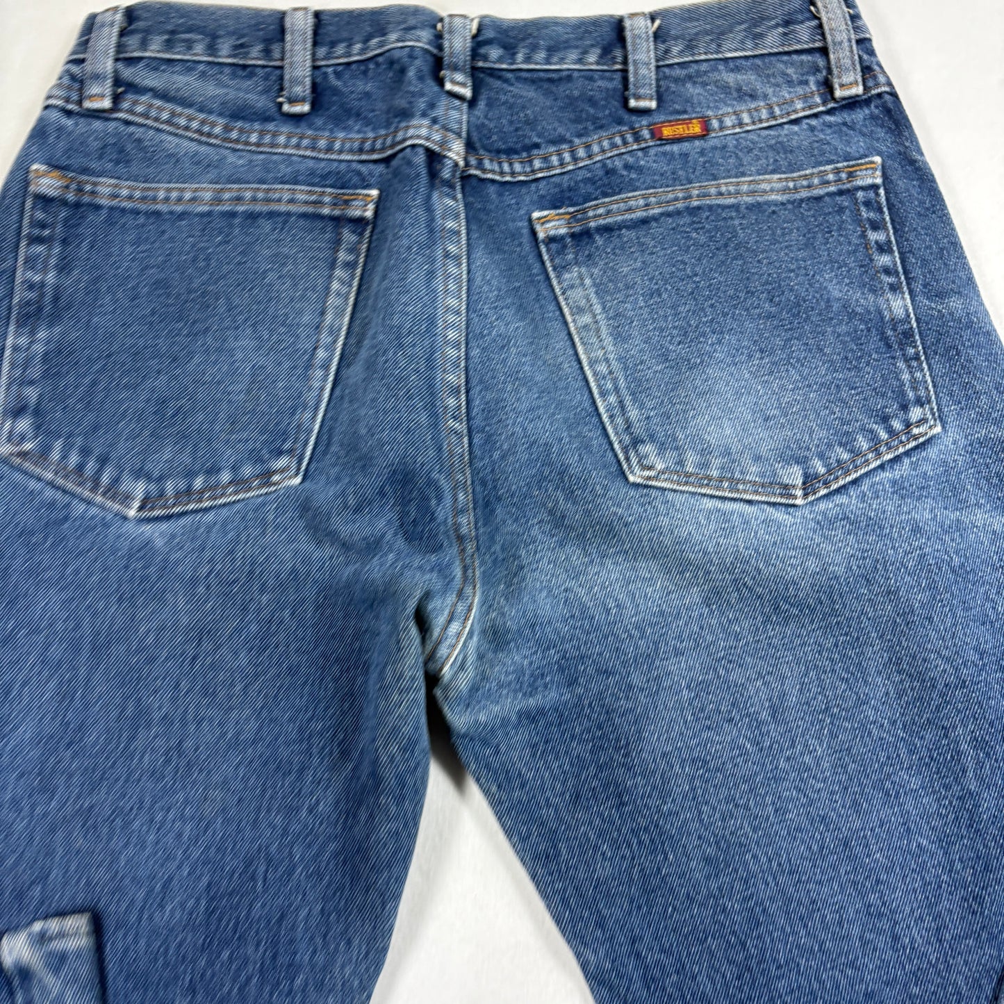 Rustler Mens Jeans 34x29 Blue Denim Vintage Y2K 90s Grunge Straight Workwear