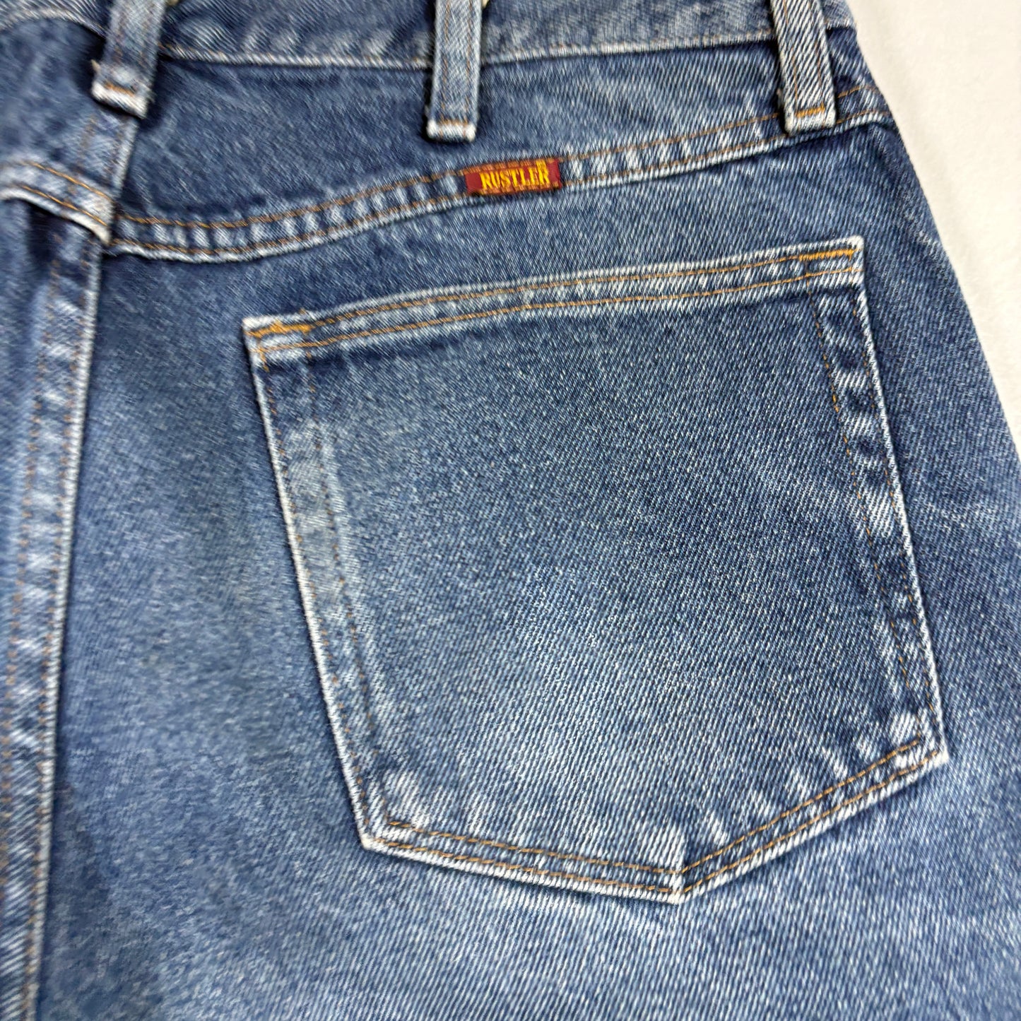 Rustler Mens Jeans 34x29 Blue Denim Vintage Y2K 90s Grunge Straight Workwear