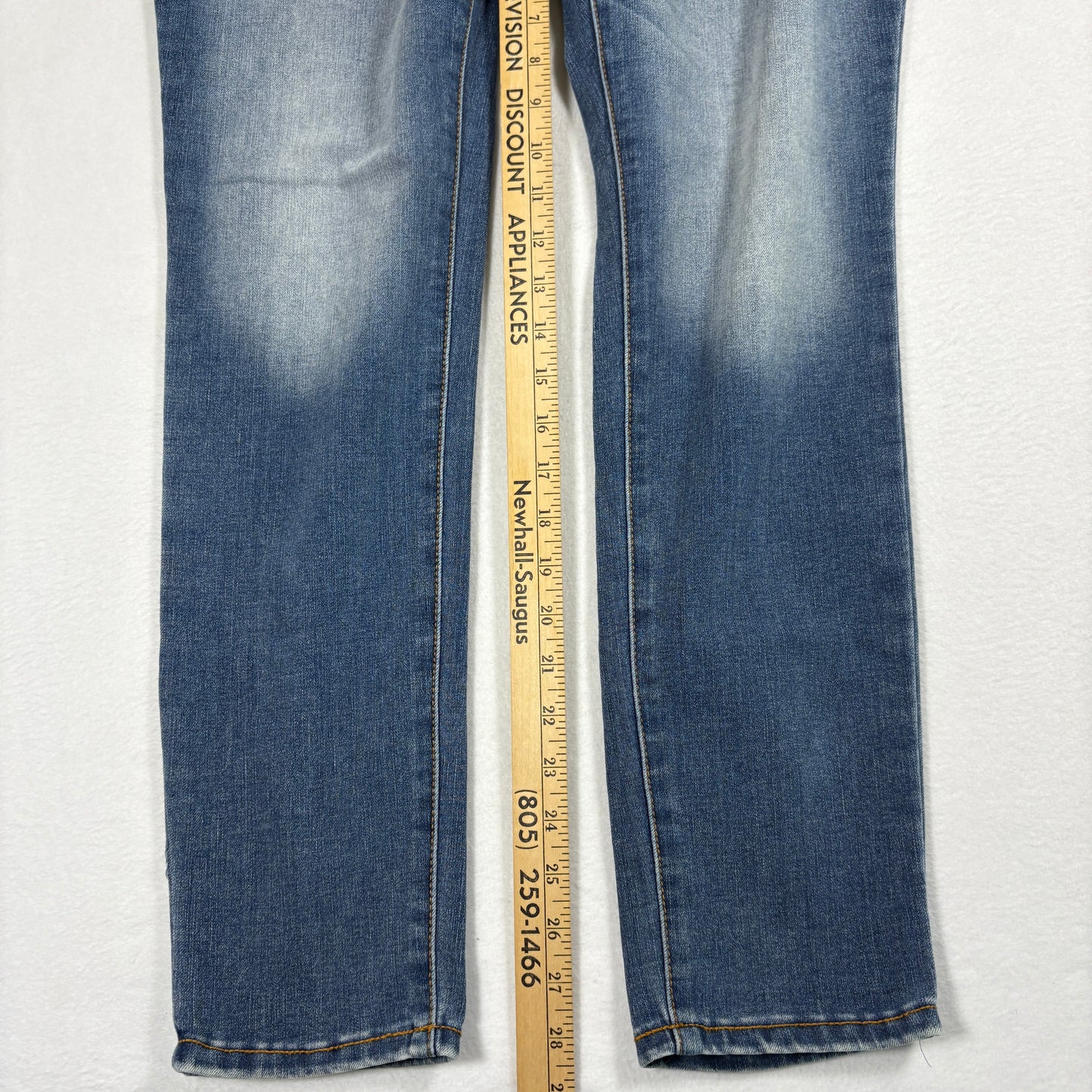 Time and Tru Womens Jeans Size 8 Blue High Rise Curvy Stretch Denim Y2K Classic