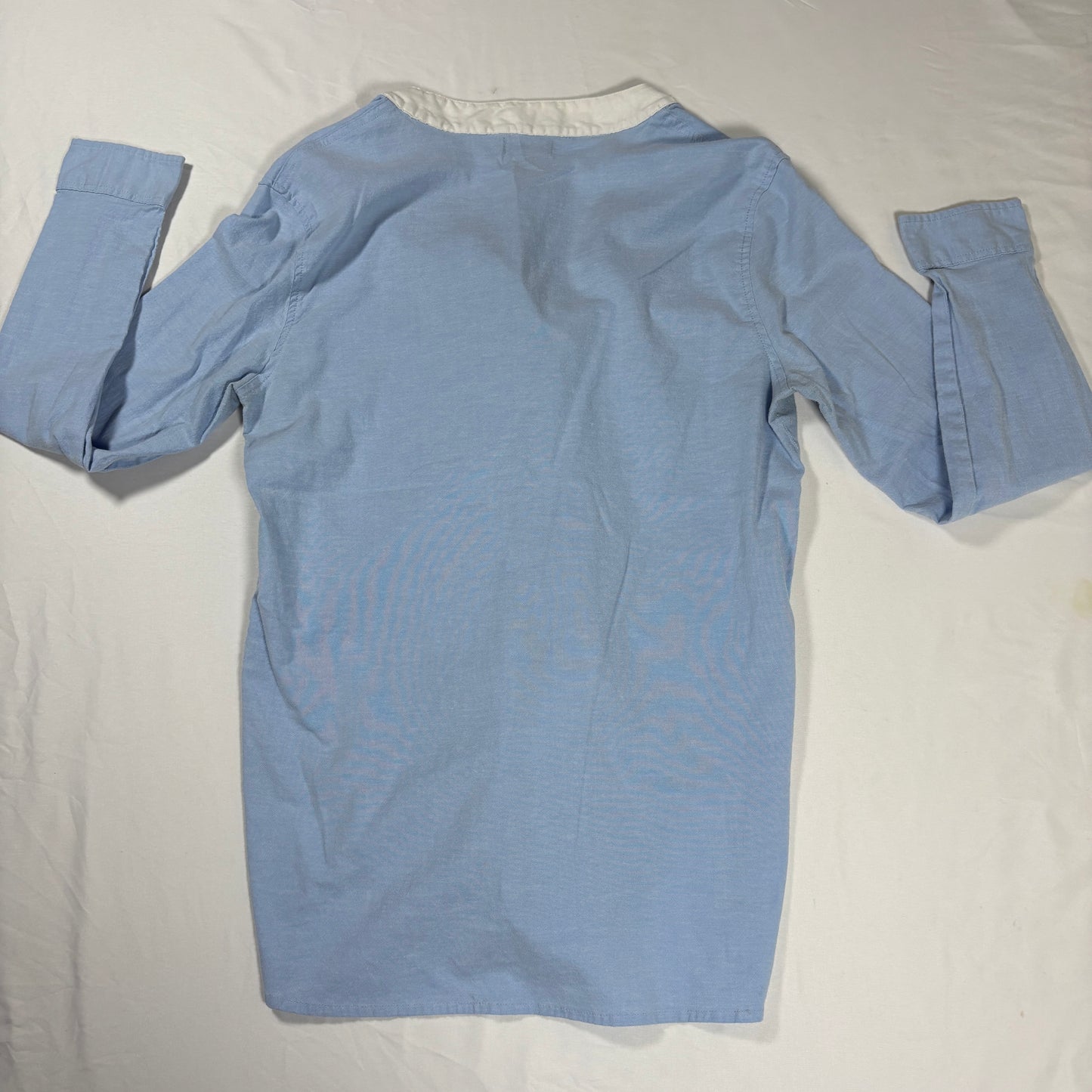 U.S. Polo Assn Women’s Shirt M Blue Button Down Long Sleeve Casual Stretch Top