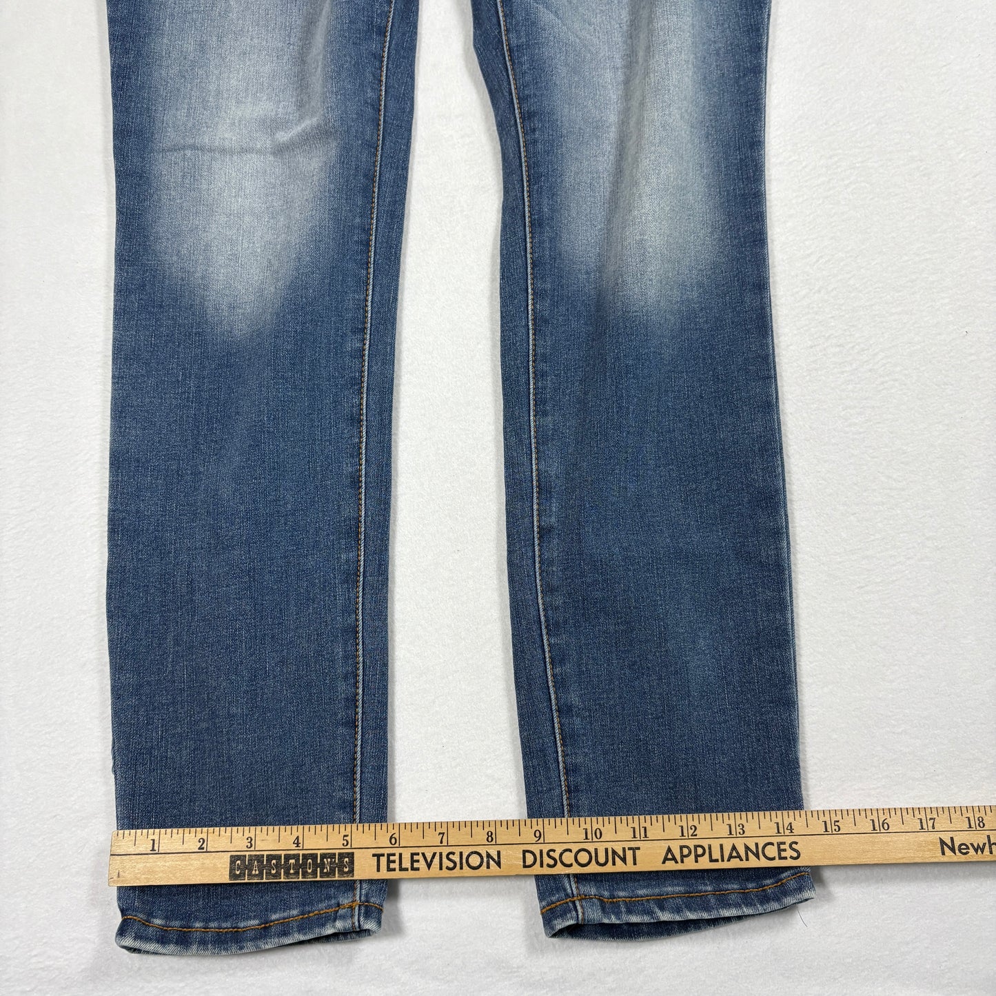Time and Tru Womens Jeans Size 8 Blue High Rise Curvy Stretch Denim Y2K Classic