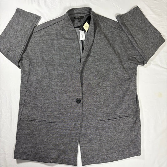 Banana Republic Women’s Blazer XL Petite Gray Houndstooth Open Front Jacket NWT