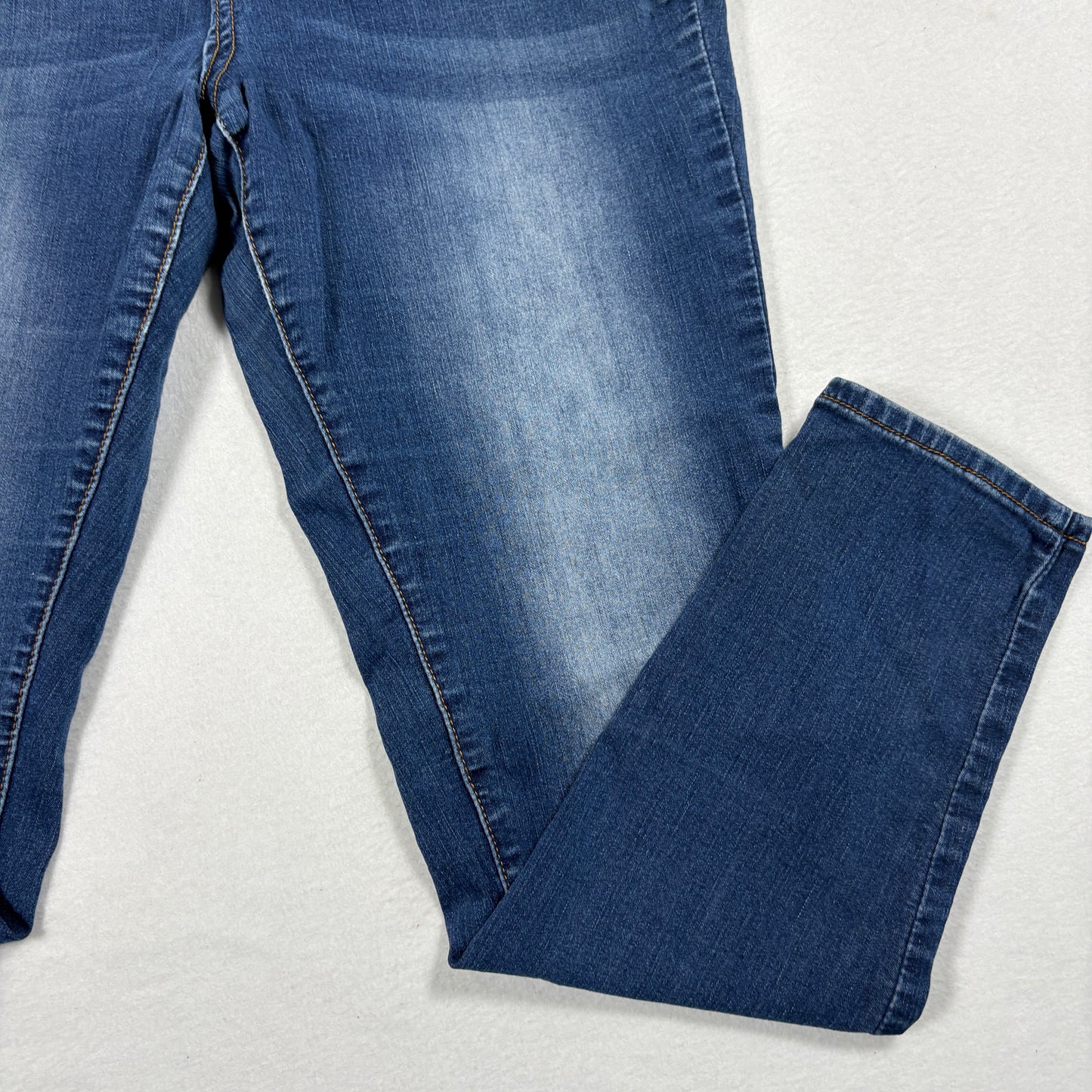 iT Womens Tess Petite Jeans 10P Blue High Rise Curvy Skinny Y2K Vintage Denim