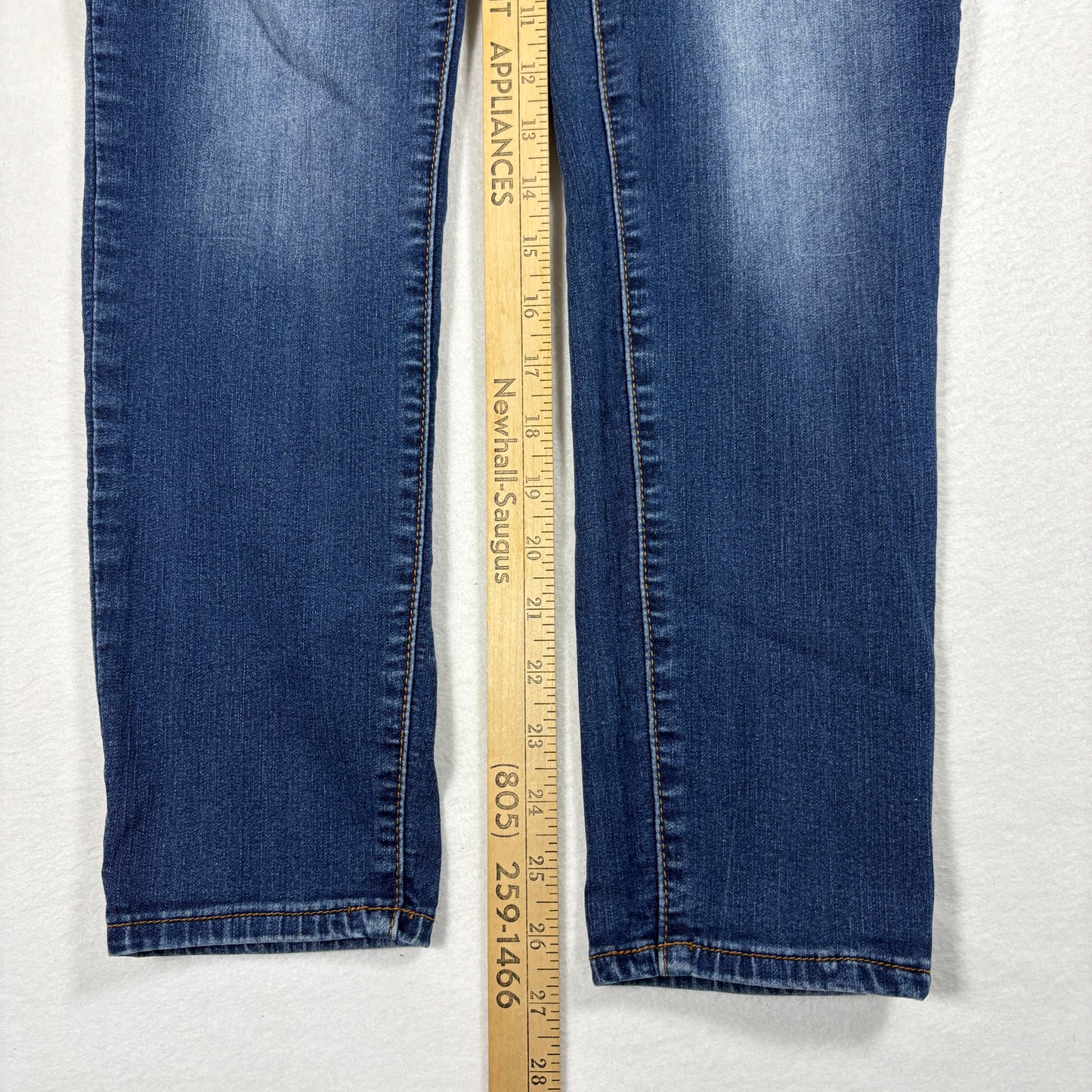 iT Womens Tess Petite Jeans 10P Blue High Rise Curvy Skinny Y2K Vintage Denim