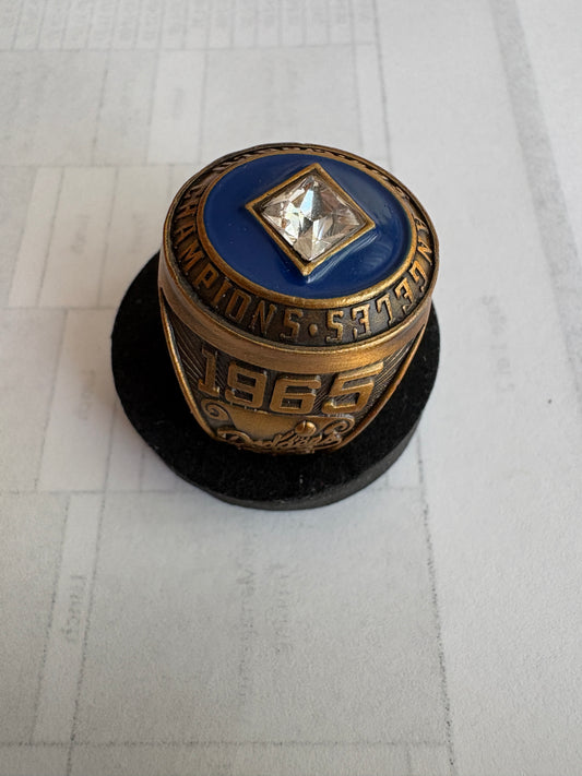 Los Angeles Dodgers 1965 World Champions Replica Ring Boxed SGA Collectible