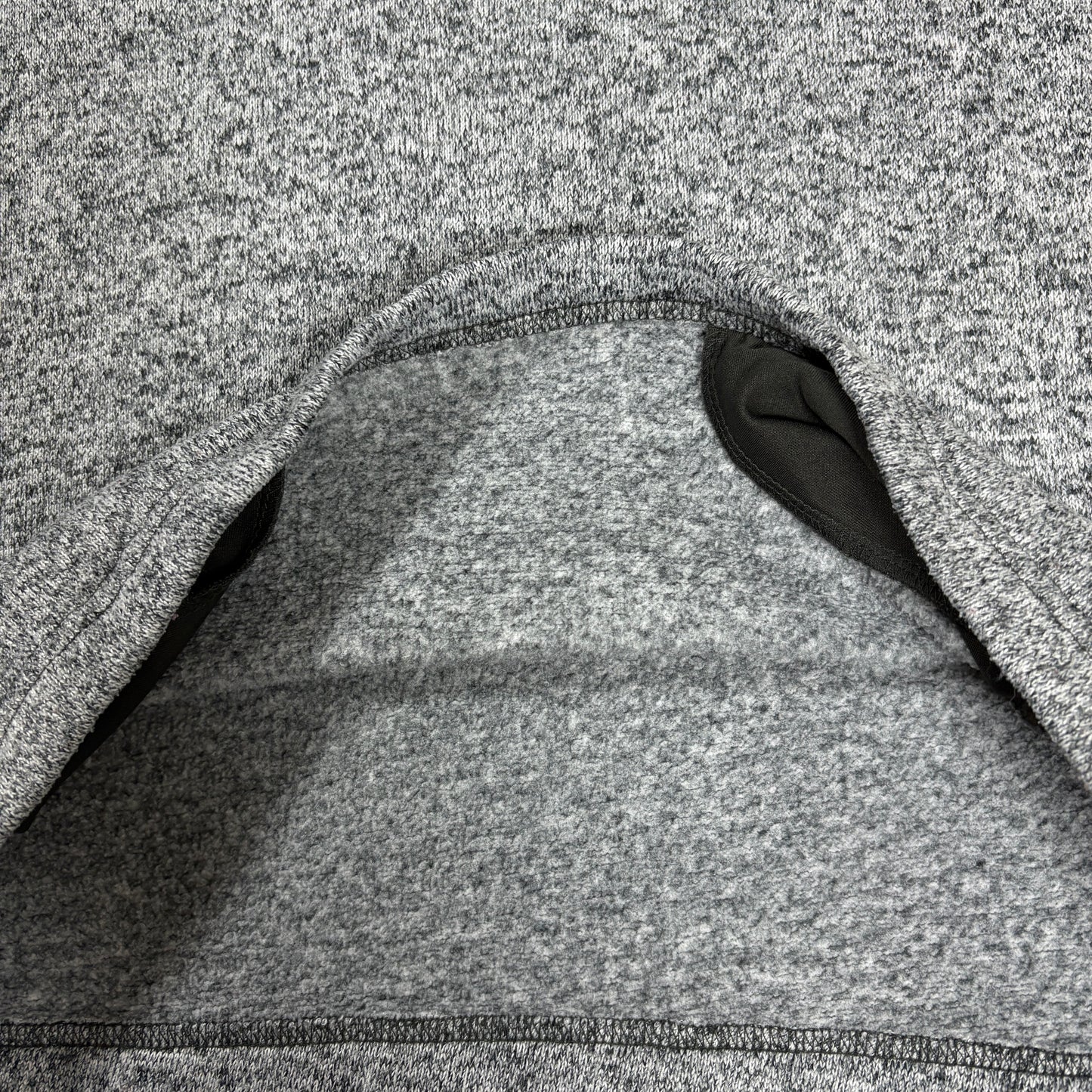 Sonoma Men’s Pullover L Gray Fleece Snap Button Mock Neck Sweater Casual Warm