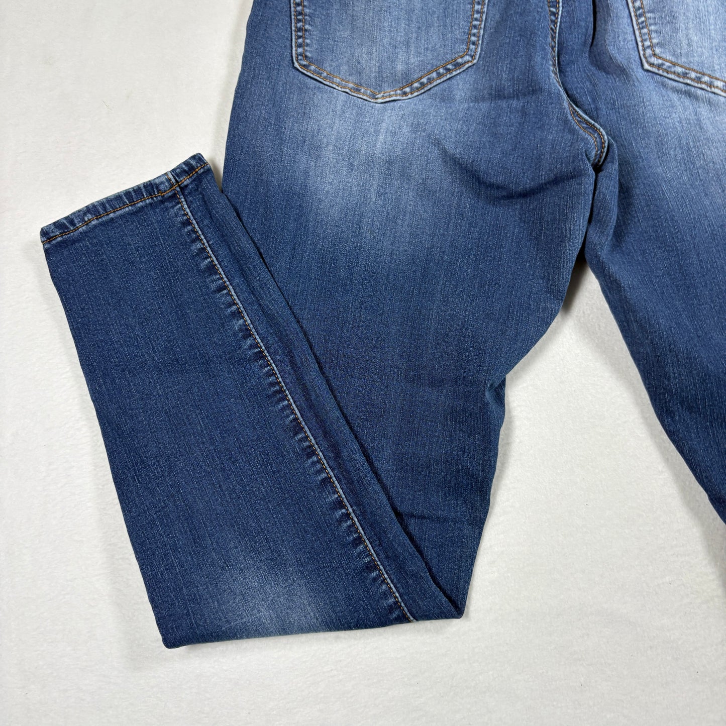 iT Womens Tess Petite Jeans 10P Blue High Rise Curvy Skinny Y2K Vintage Denim