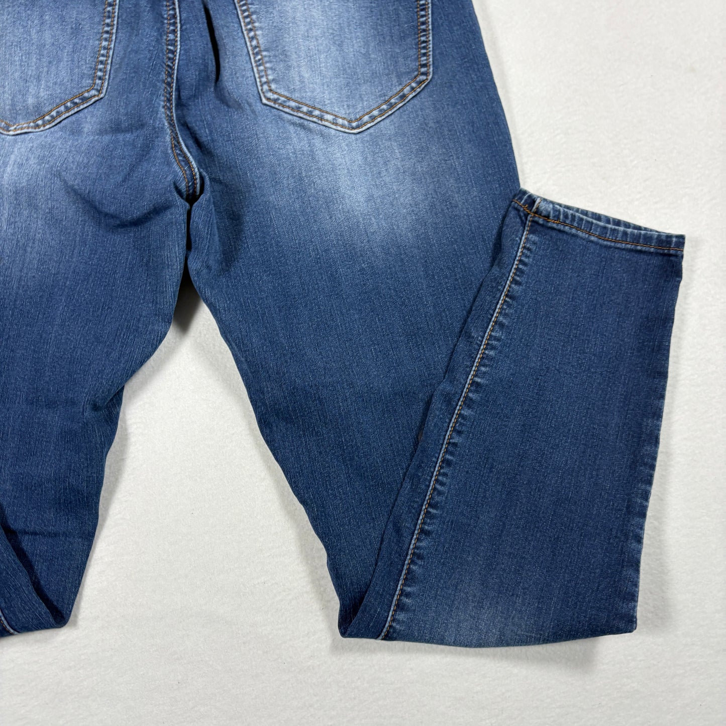 iT Womens Tess Petite Jeans 10P Blue High Rise Curvy Skinny Y2K Vintage Denim