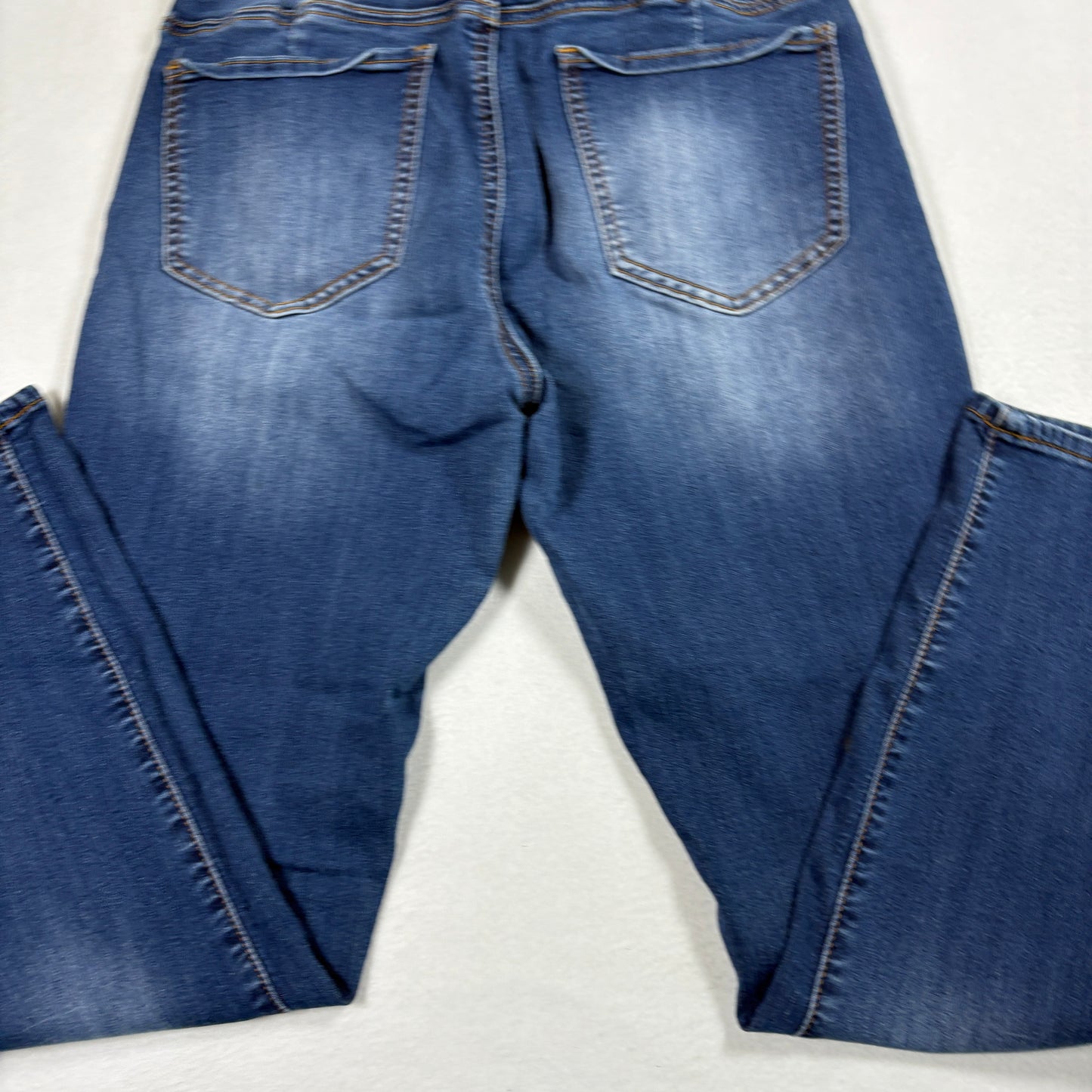 iT Womens Tess Petite Jeans 10P Blue High Rise Curvy Skinny Y2K Vintage Denim