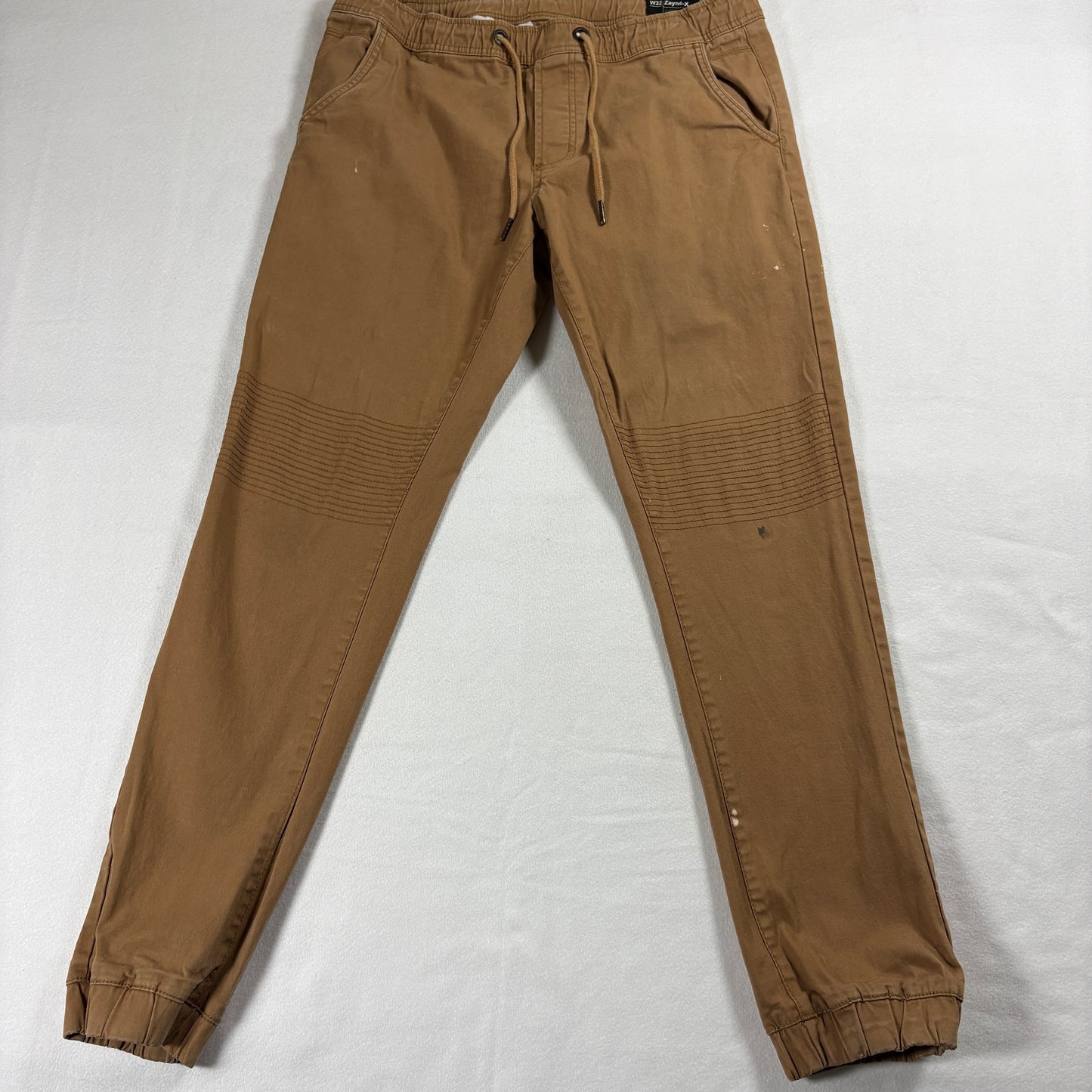 Buffalo David Bitton Pants Mens W32 Zayne X Slim Comfort Brown Jogger Casual Fit