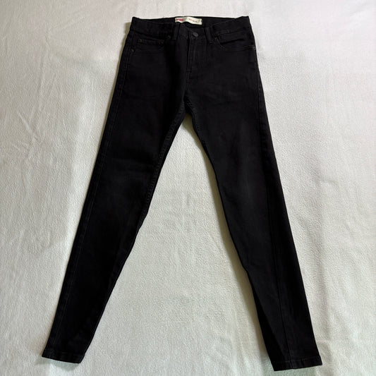 Levis 511 Slim Black Jeans Womens 12 Reg W26 L26 Fits Like 27X27 Stretch Skinny