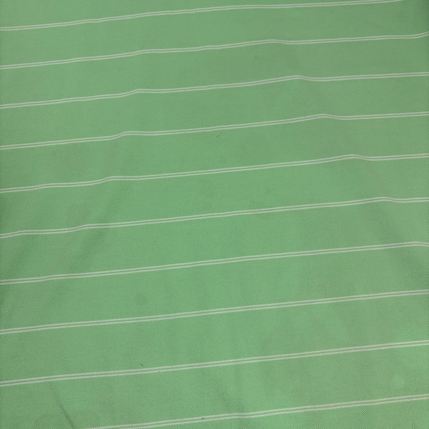 Roundtree & Yorke Gold Label Men’s XL Green Striped Polo Shirt 100% Cotton