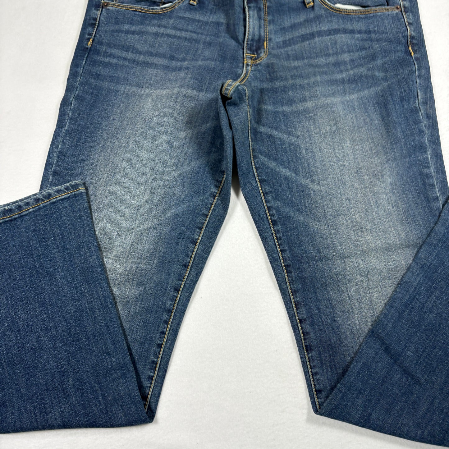 Mossimo Womens Bootcut Jeans Size 14/32 Blue Low Rise Y2K 90s Stretch Denim