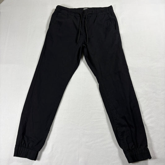 Denizen Levi’s Jogger Pants Mens Small Black Elastic Waist Cotton Stretch Casual