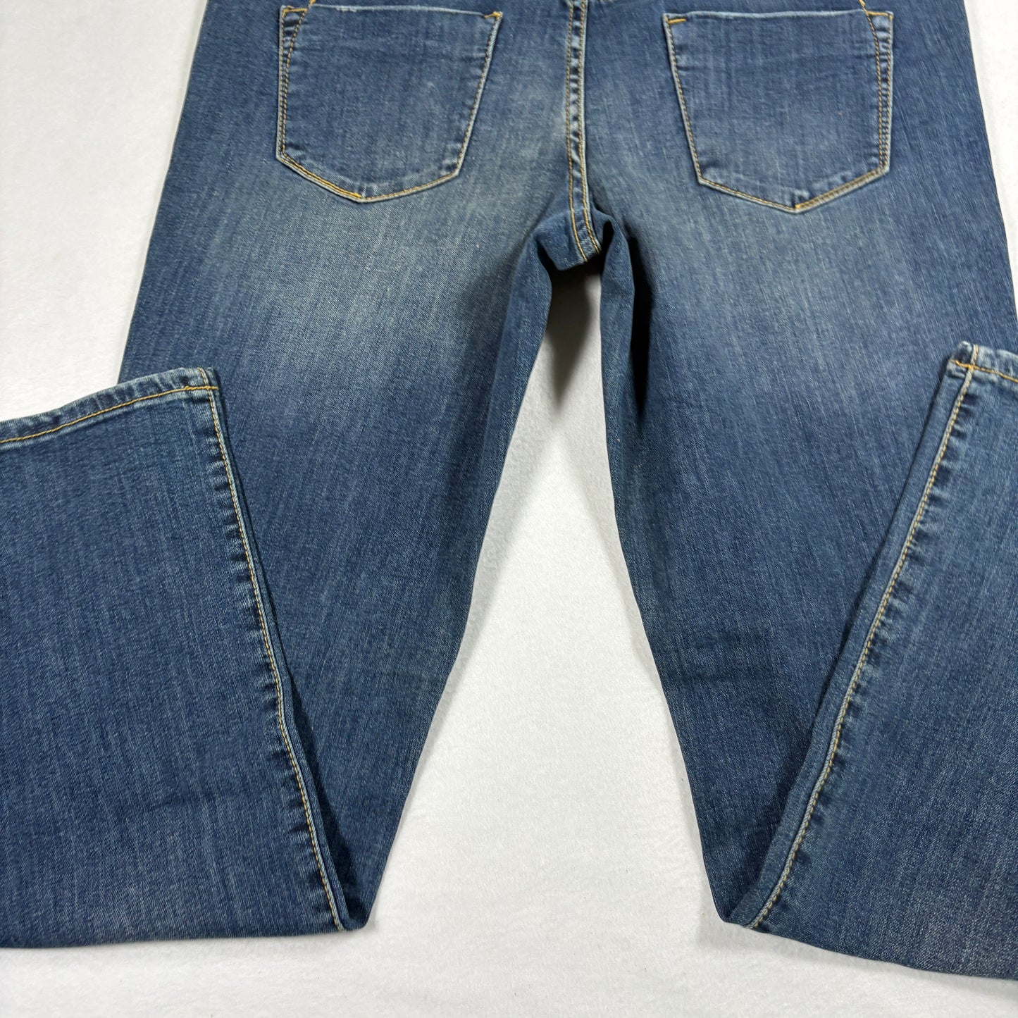 Mossimo Womens Bootcut Jeans Size 14/32 Blue Low Rise Y2K 90s Stretch Denim