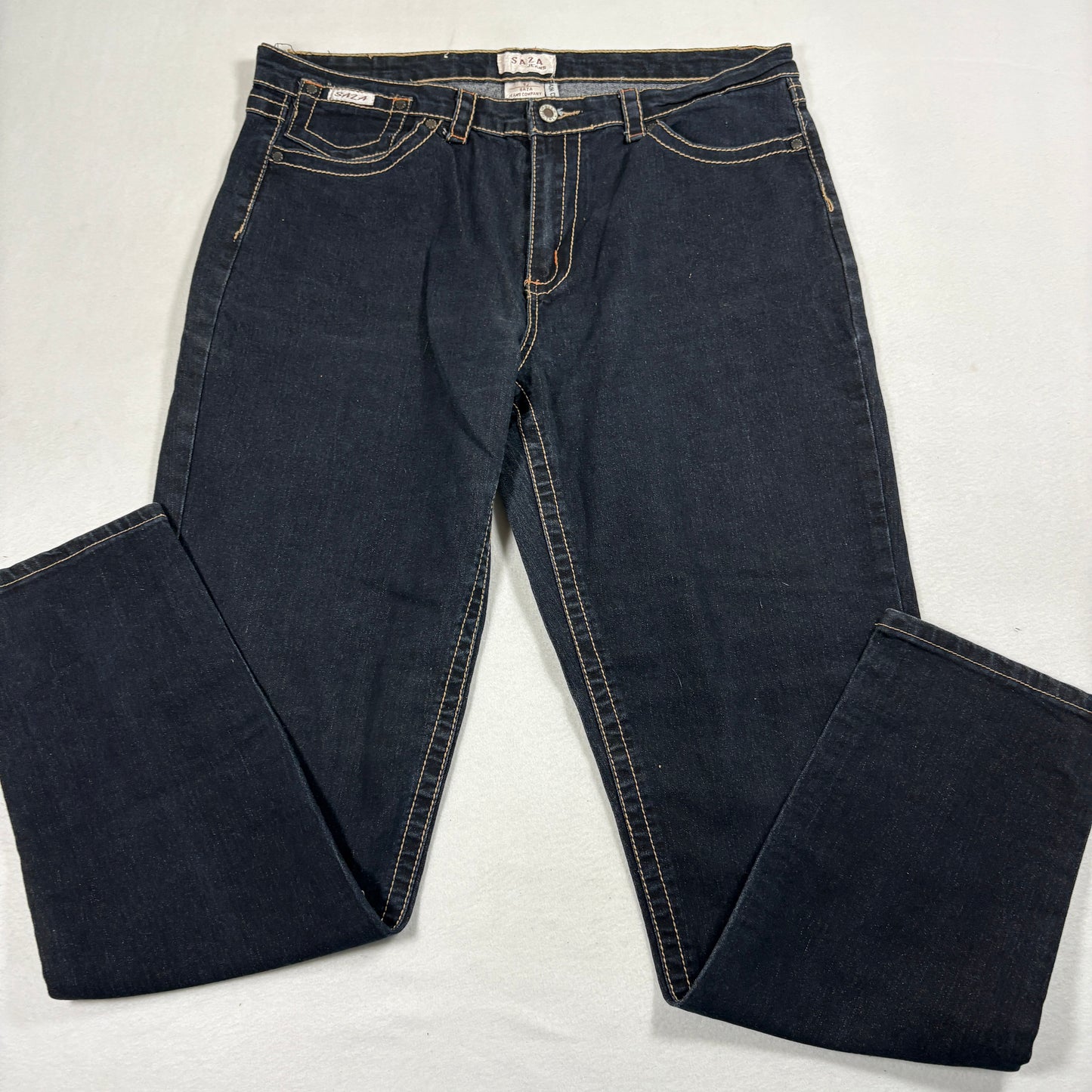 Saza Womens Jeans Size 20 Dark Wash Stretch Denim Y2K Plus Size Straight