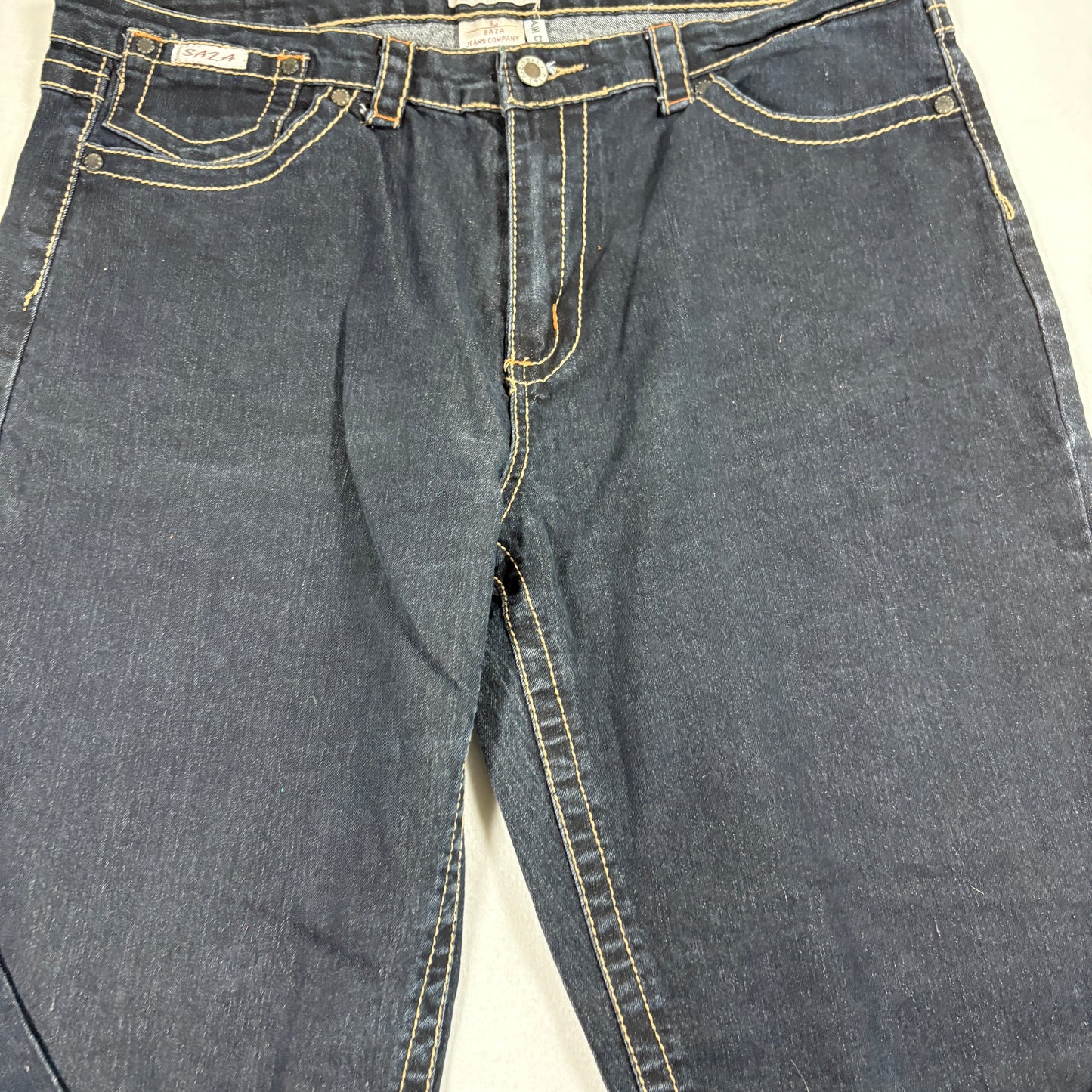 Saza Womens Jeans Size 20 Dark Wash Stretch Denim Y2K Plus Size Straight