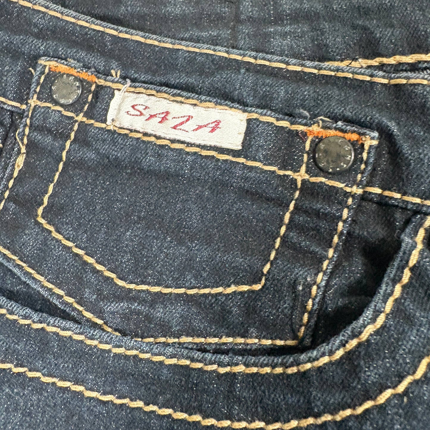 Saza Womens Jeans Size 20 Dark Wash Stretch Denim Y2K Plus Size Straight