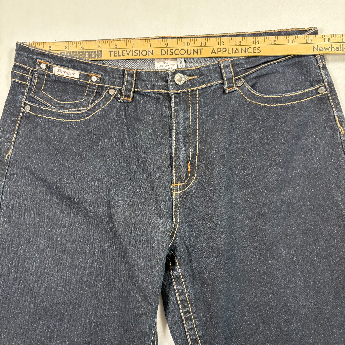 Saza Womens Jeans Size 20 Dark Wash Stretch Denim Y2K Plus Size Straight