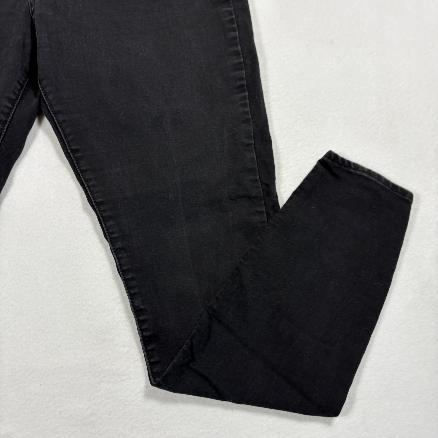 Levis Signature Womens Skinny Jeans Black Denim Size 14 Mid Rise Y2K Stretch