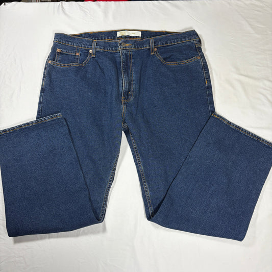 Levi Strauss Signature Men’s 42x30 Relaxed Fit Blue Denim Jeans Baggy Classic