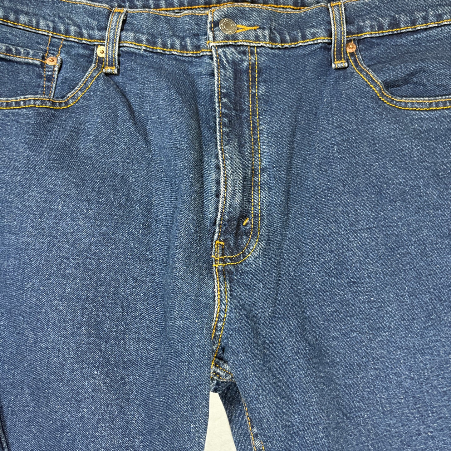 Levi Strauss Signature Men’s 42x30 Relaxed Fit Blue Denim Jeans Baggy Classic