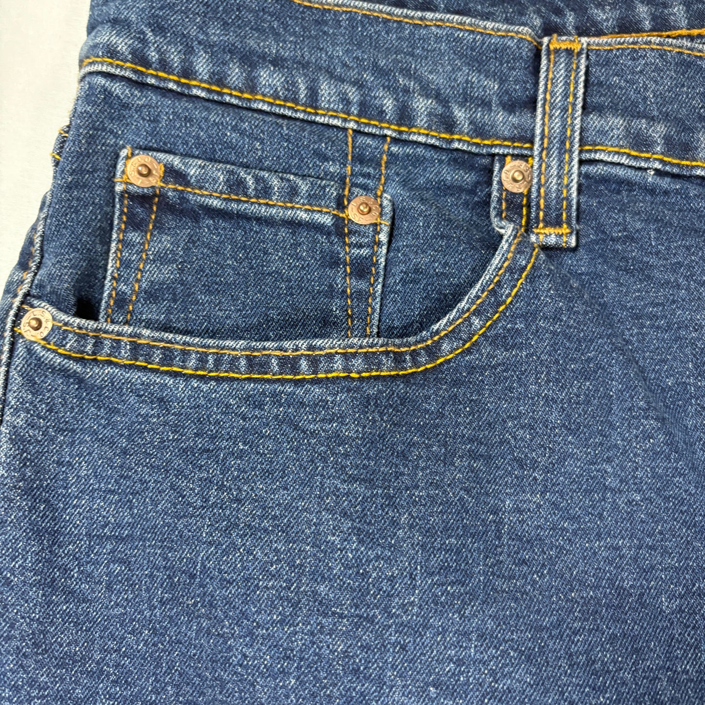 Levi Strauss Signature Men’s 42x30 Relaxed Fit Blue Denim Jeans Baggy Classic