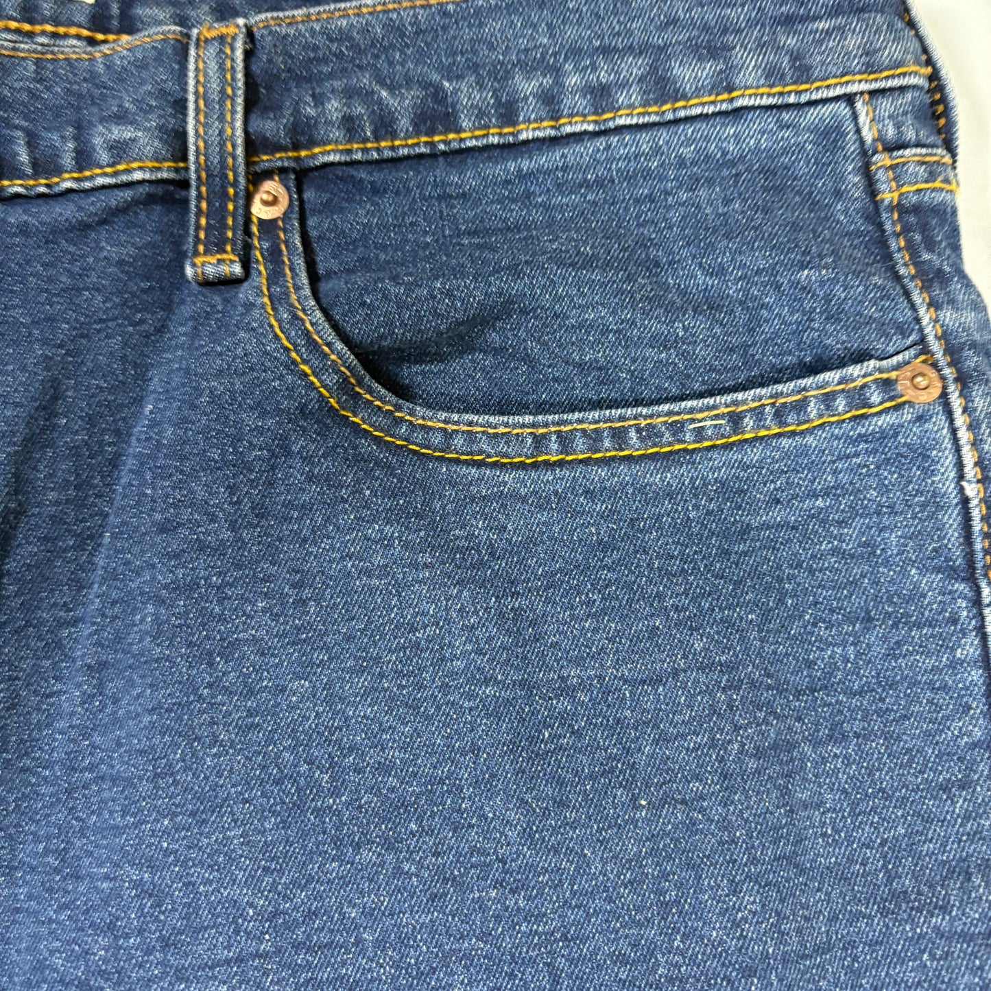 Levi Strauss Signature Men’s 42x30 Relaxed Fit Blue Denim Jeans Baggy Classic