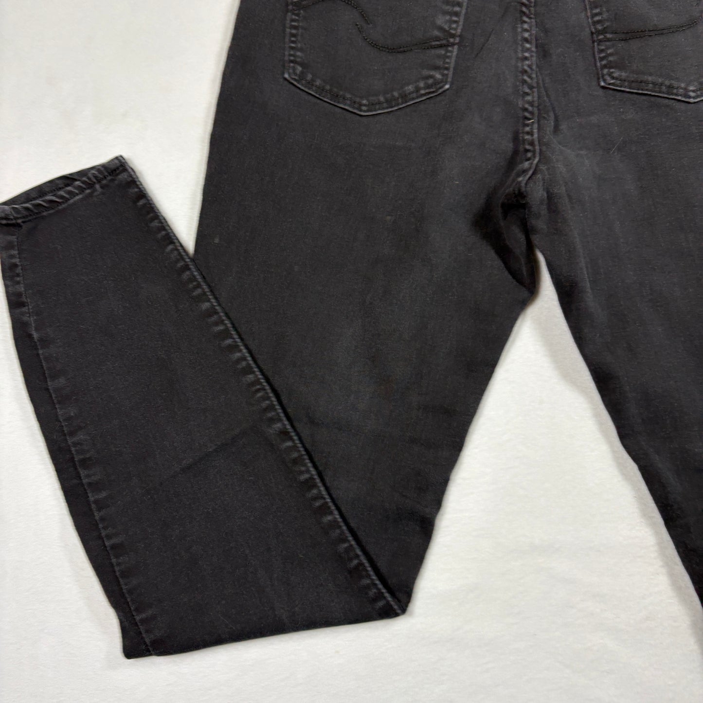 Levis Signature Womens Skinny Jeans Black Denim Size 14 Mid Rise Y2K Stretch