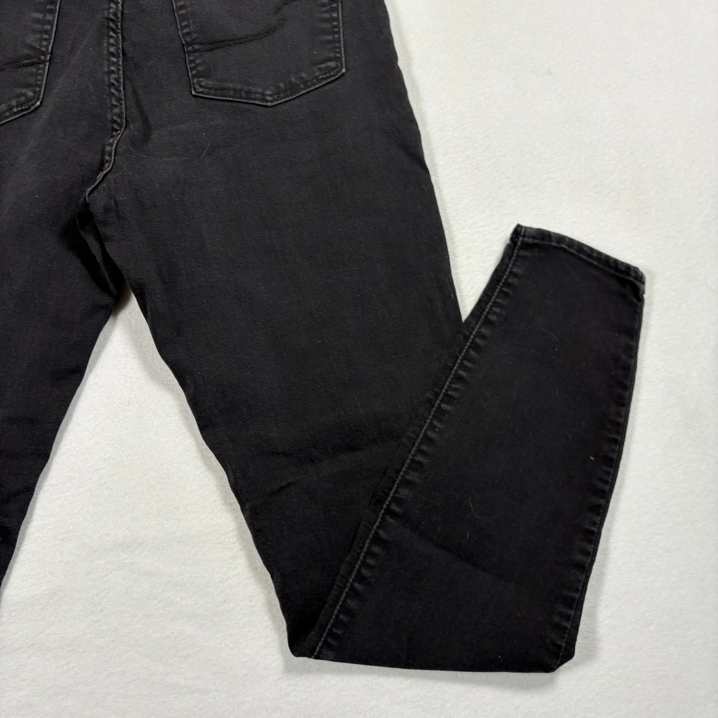 Levis Signature Womens Skinny Jeans Black Denim Size 14 Mid Rise Y2K Stretch