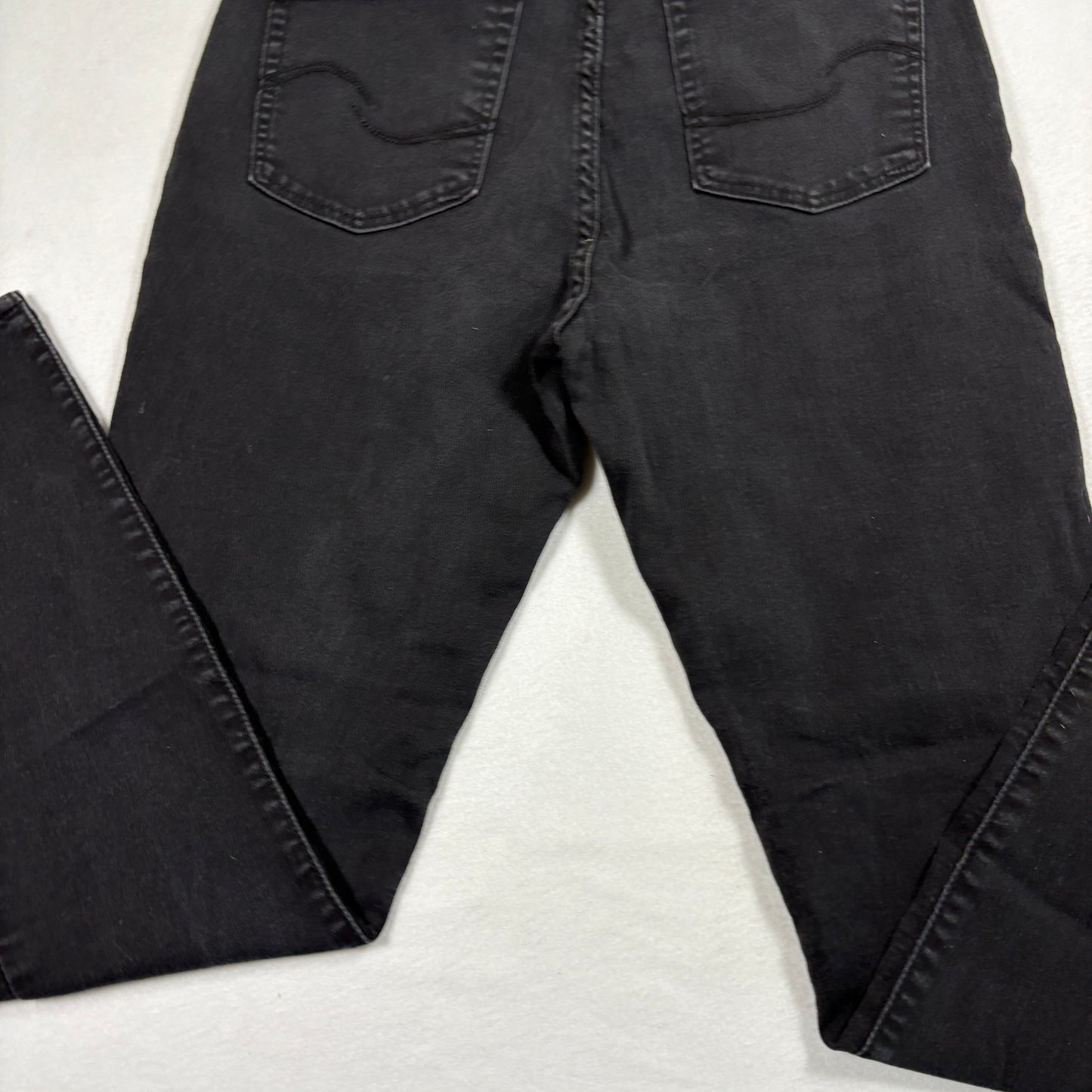 Levis Signature Womens Skinny Jeans Black Denim Size 14 Mid Rise Y2K Stretch