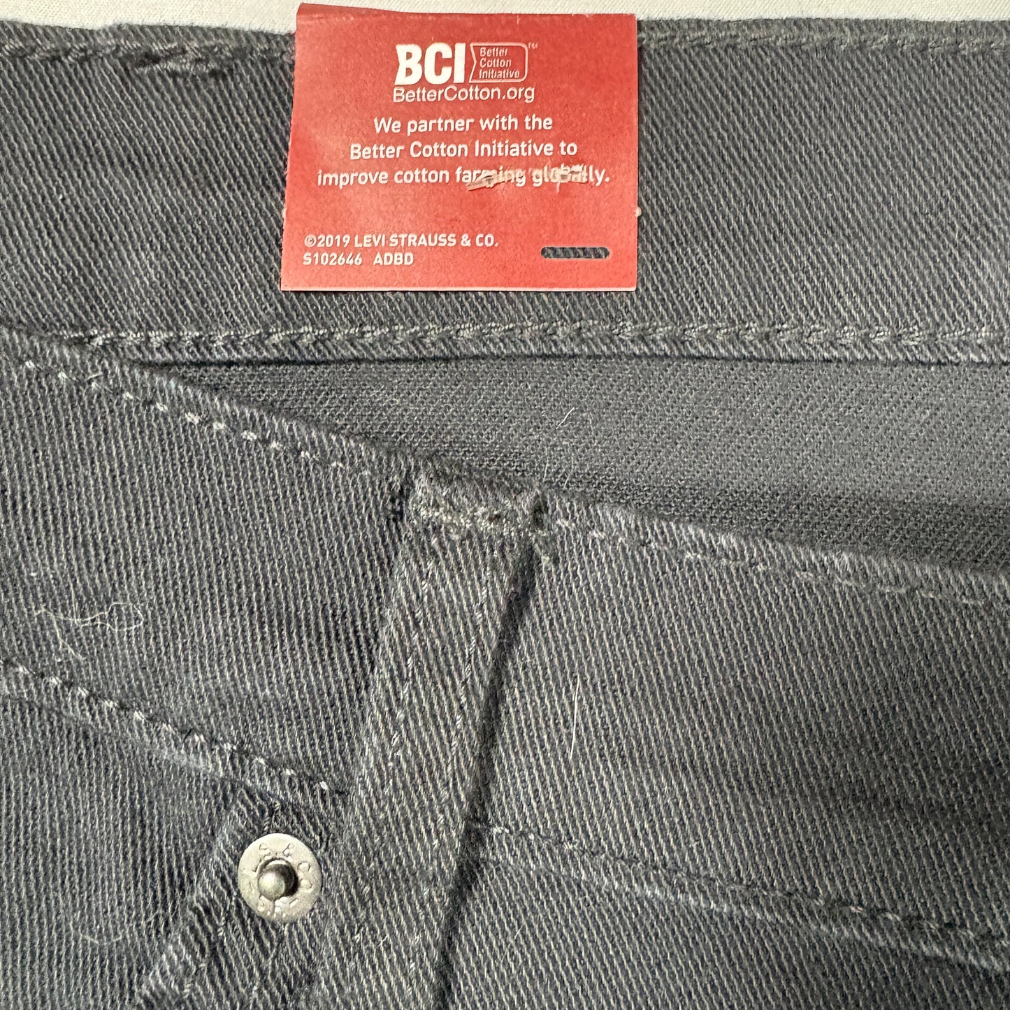 NWT Levi Strauss Signature Flex Men’s 42x30 Relaxed Fit Black Denim Jeans Baggy