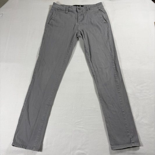 RSQ Pants Mens 30x32 Gray London Skinny Stretch Chino Streetwear Casual Fit Wear