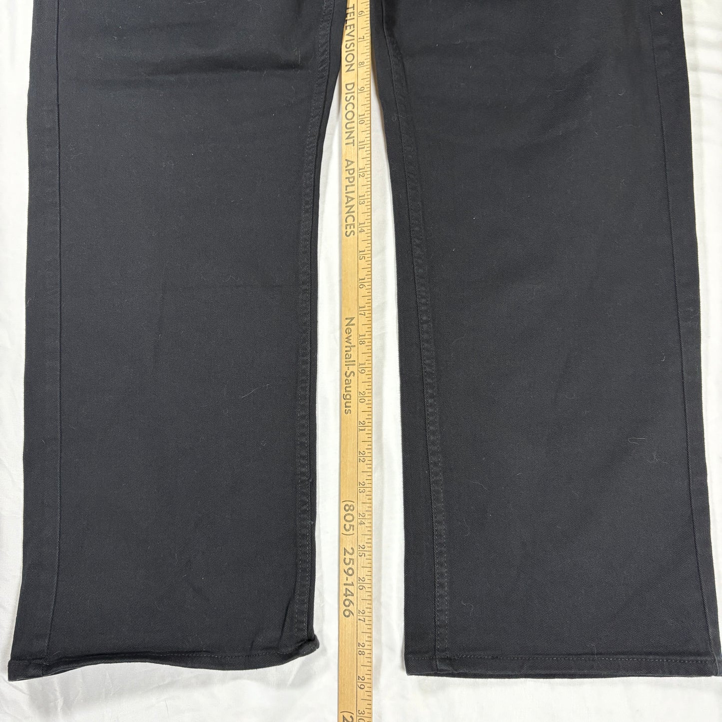 NWT Levi Strauss Signature Flex Men’s 42x30 Relaxed Fit Black Denim Jeans Baggy