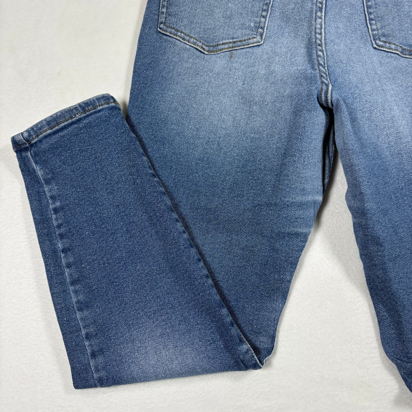 Guess Womens Distressed Skinny Jeans Blue Size 32 Ripped Denim Y2K Grunge
