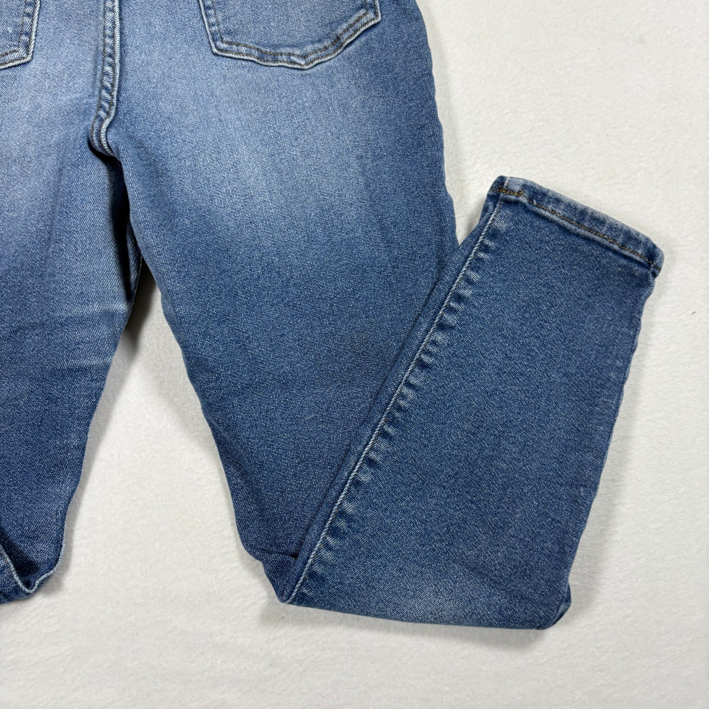 Guess Womens Distressed Skinny Jeans Blue Size 32 Ripped Denim Y2K Grunge