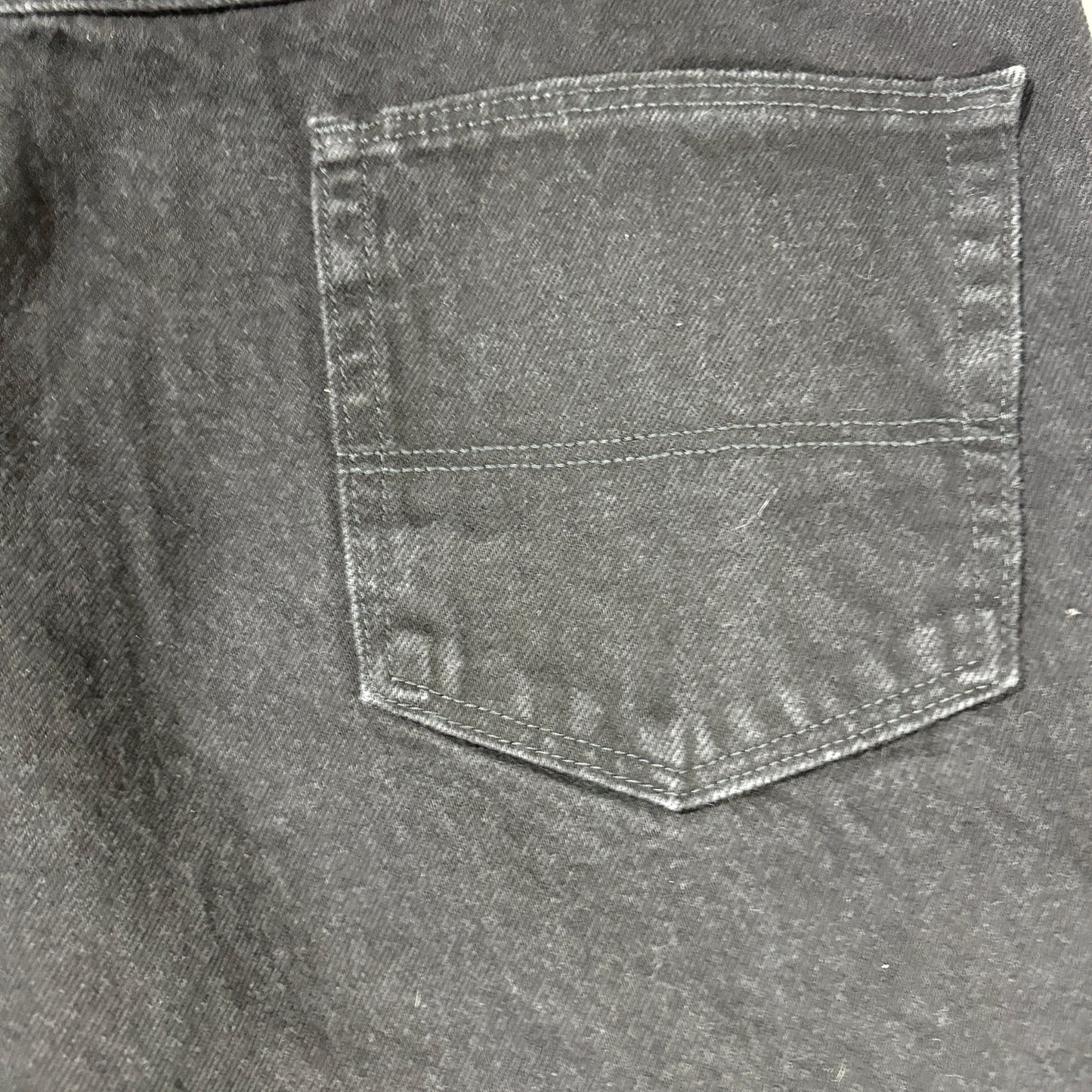 Wrangler Regular Fit Men’s 42x30 Black Denim Jeans Classic Straight Baggy Vintage