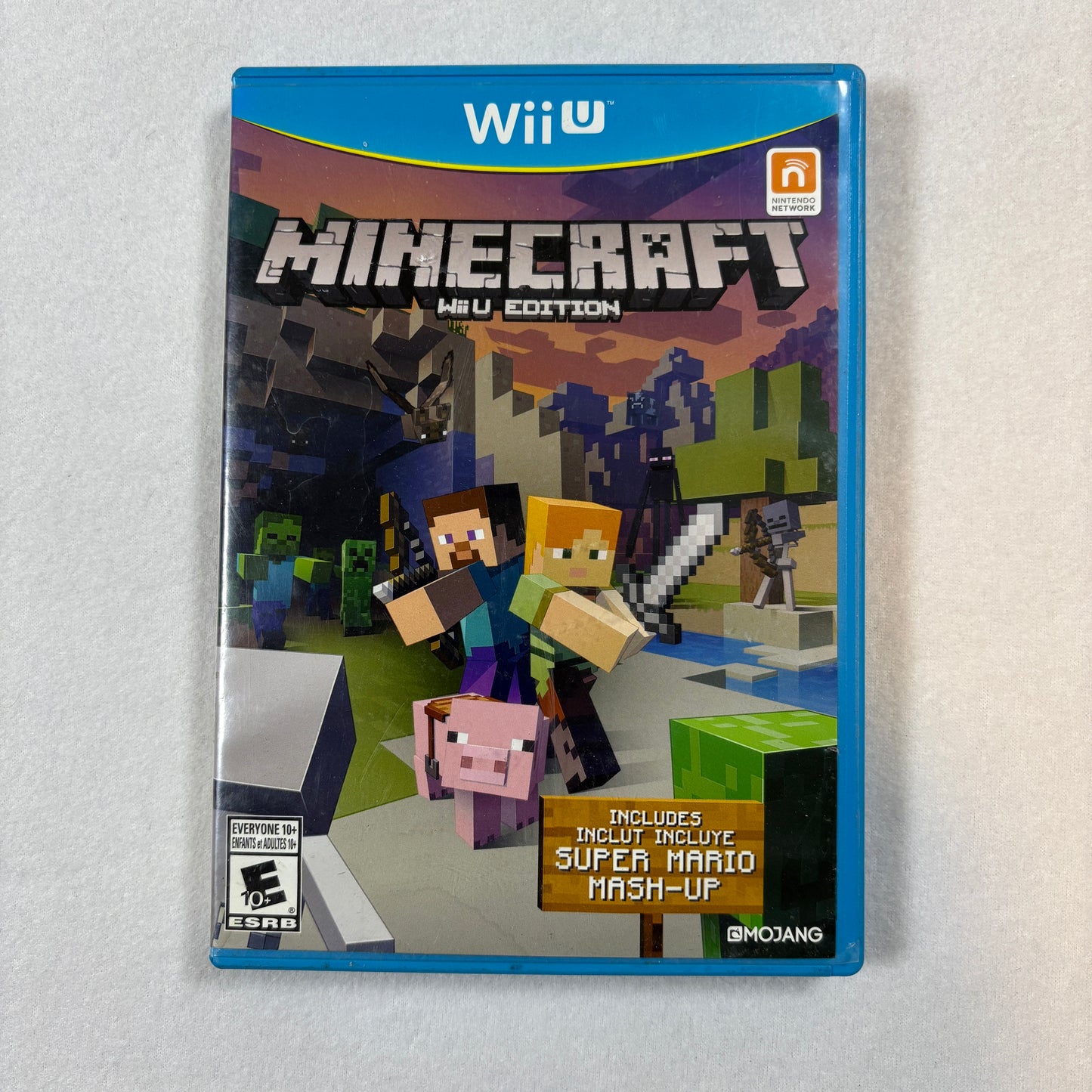 Nintendo Wii U Minecraft WiiU Edition Complete w/ Case Manual Disc Tested