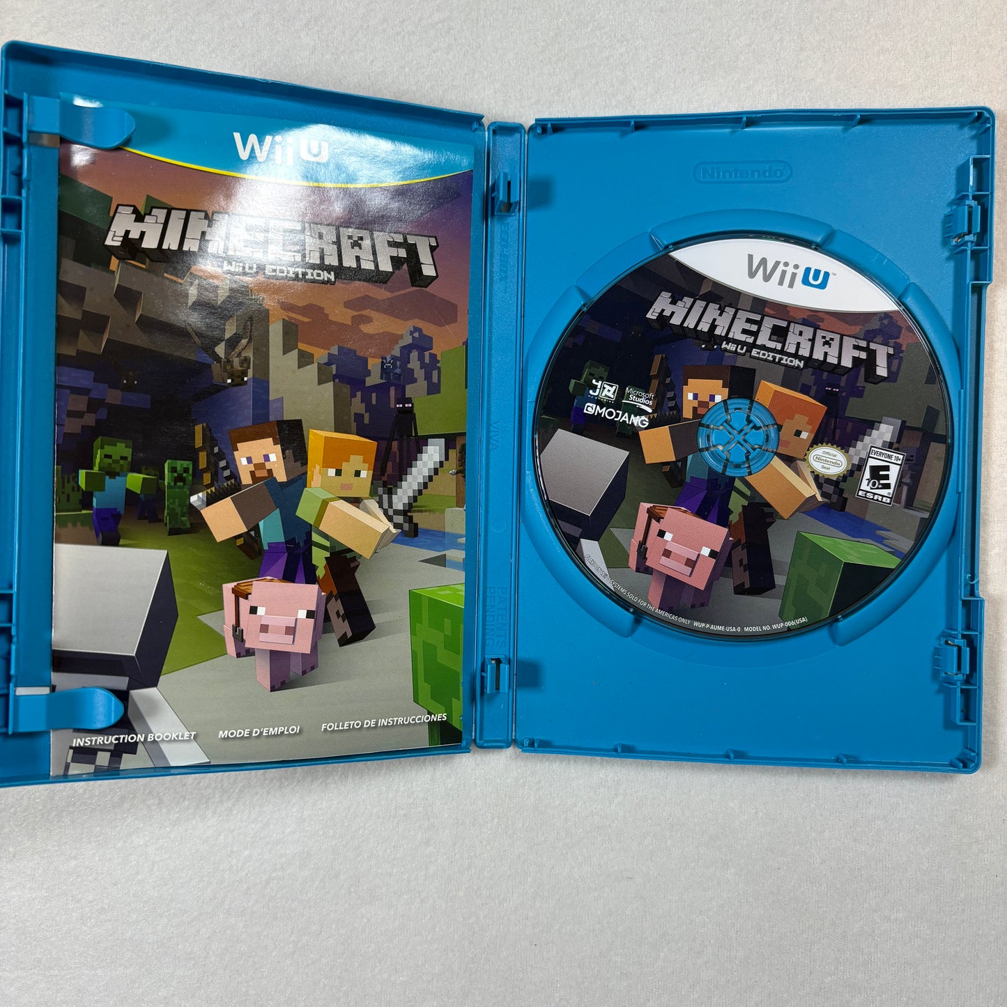 Nintendo Wii U Minecraft WiiU Edition Complete w/ Case Manual Disc Tested