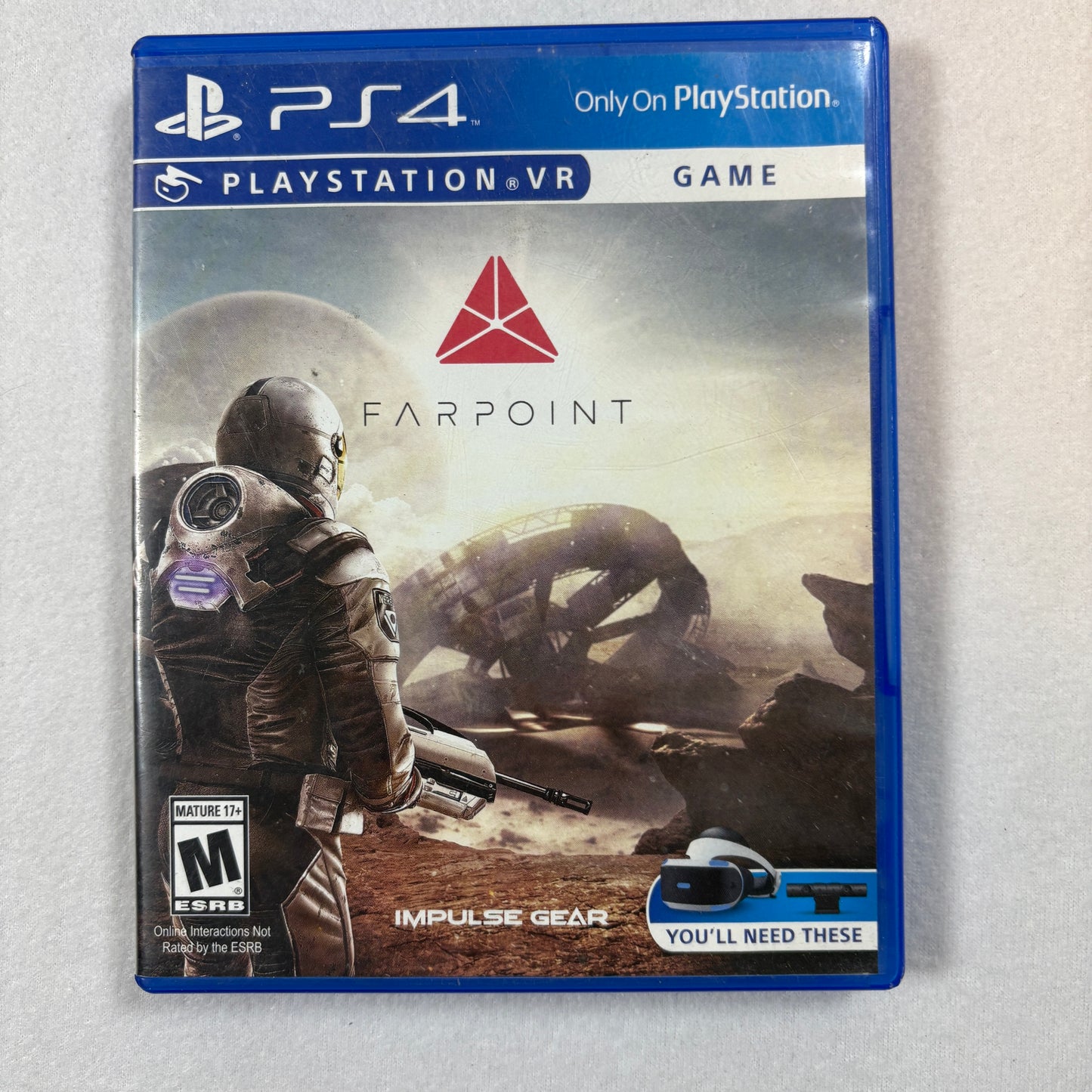 Sony PS4 Farpoint VR Game Complete Case Disc Tested Works No Manual