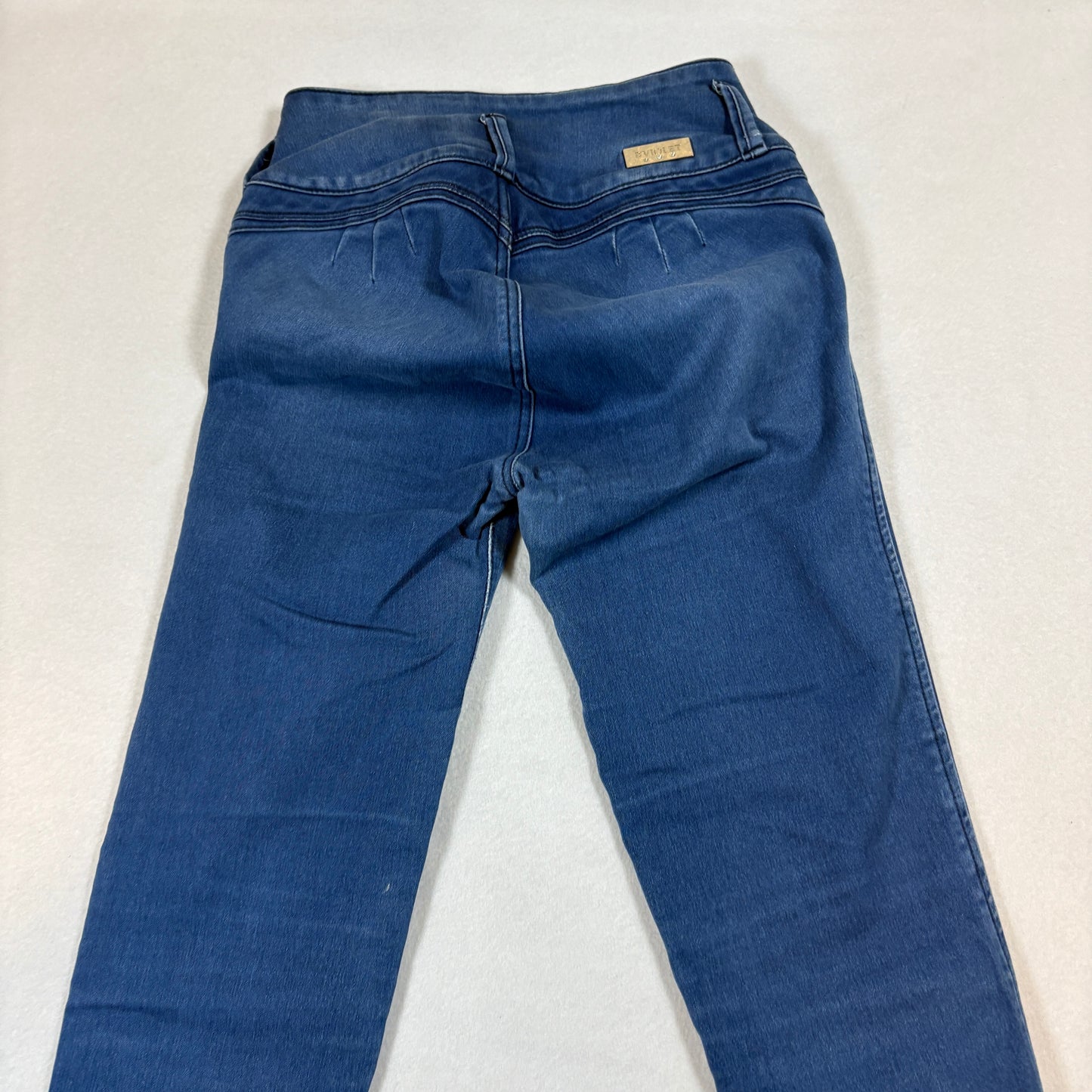 BViolet Womens Jeans Size 8 High Rise Skinny Stretch Denim Embroidered Y2K