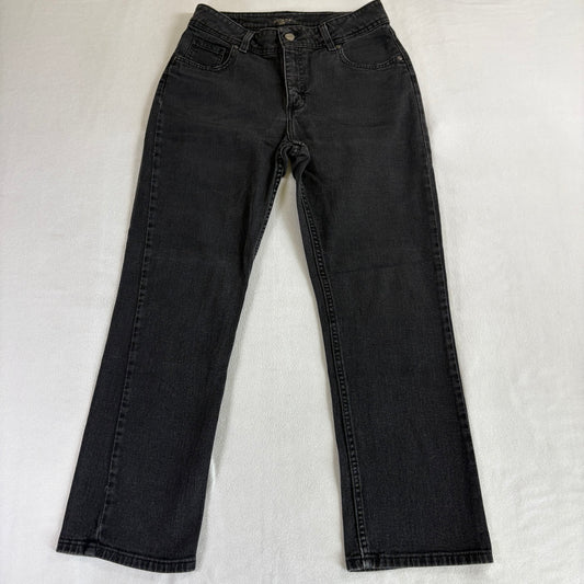 Riders by Lee Bootcut Jeans Women’s Black Wash Mid Rise Classic Denim 30x28